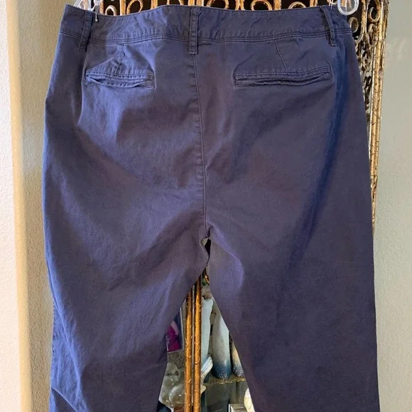 Liz Claiborne City Fit Navy Blue Pants 16 - Picture 3 of 4